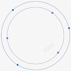 环形圈圆点光效蓝紫图高清图片