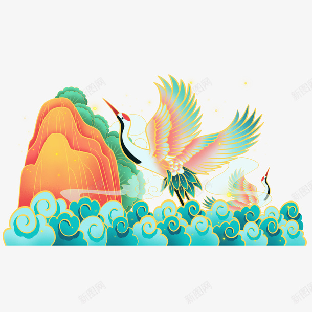 中国风山水插画抠图png免抠素材_88icon https://88icon.com 中国风 山水 插画 抠图