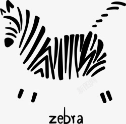 zebra斑马卡通动物zebra高清图片