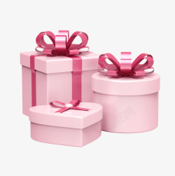 奢华礼物盒子礼盒礼物盒子礼盒粉色高清图片
