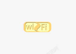 凹陷个性wifi装饰物素材