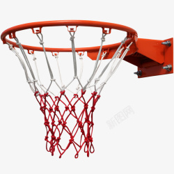 投篮红色的篮球框高清图片