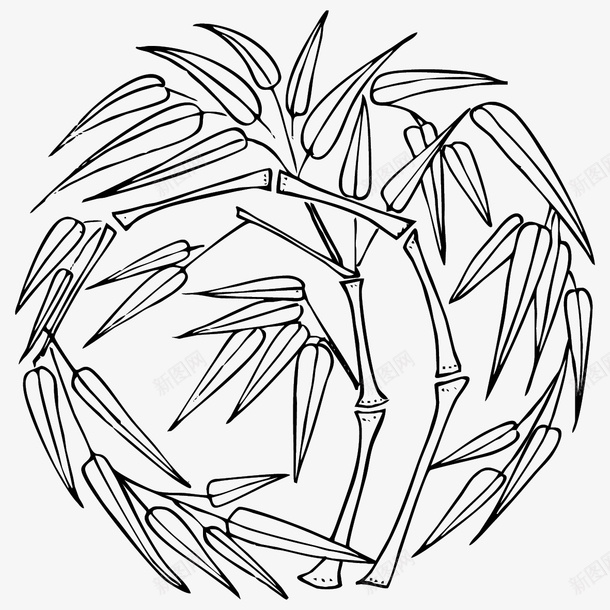 花纹圆形传统图案ai免抠素材_88icon https://88icon.com AI格式 AI符号 中国传统 传统图案 古典花纹 圆形 竹子 花纹