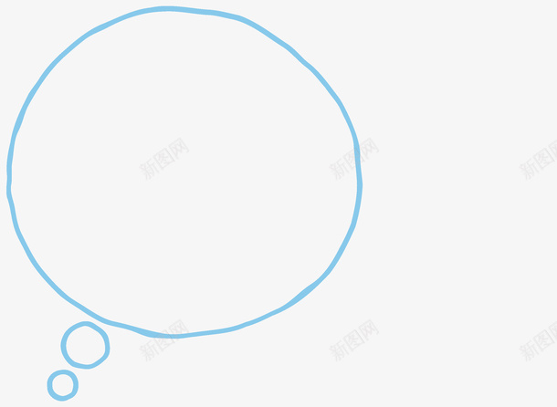 蓝色圆形线条语言气泡框png免抠素材_88icon https://88icon.com 语言气泡 蓝色 对话框 几何对话框