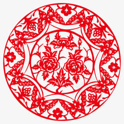 春节元素新年传统文化剪纸素材