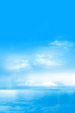 蓝蓝的天空白白的云背景