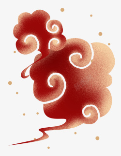 中国风插画祥云抠图素材