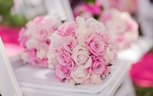 粉色婚礼玫瑰背景