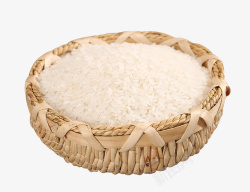实物农产品白色大米香米PNG高清素材