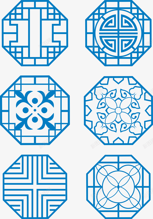 中国风窗户纹理边框cdr免抠素材_88icon https://88icon.com 中国风 传统 古风 复古 格子窗户 窗户 窗花 纹理 边框