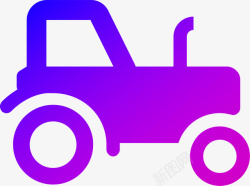 蓝紫色渐变汽车矢量放大方便素材