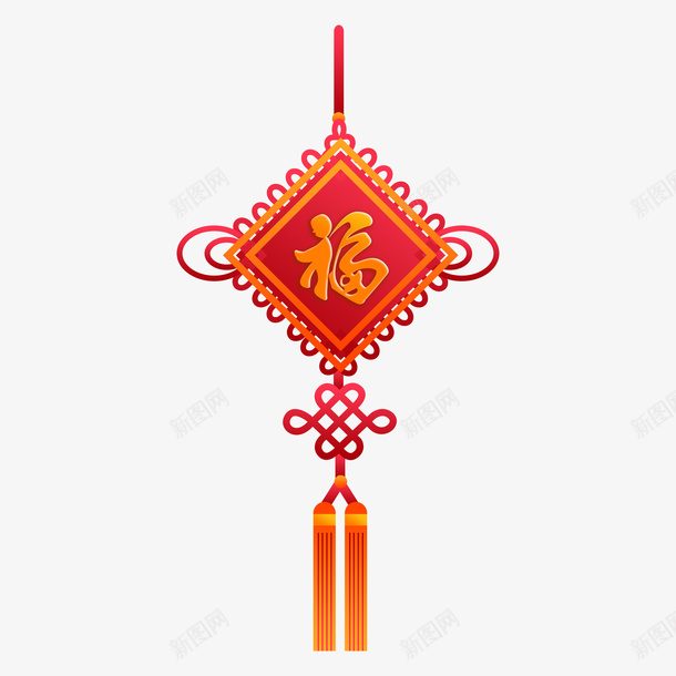 喜庆红色中国结新年psd免抠素材_88icon https://88icon.com 中国结 吉祥如意结 同心结 喜庆 如意结 新年 爱情结 红色