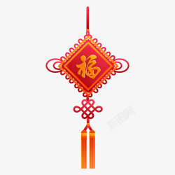 红色结喜庆红色中国结新年高清图片