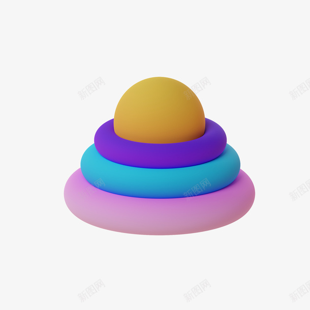 卡通插画3D形状1png免抠素材_88icon https://88icon.com 卡通 插画 3D 形状