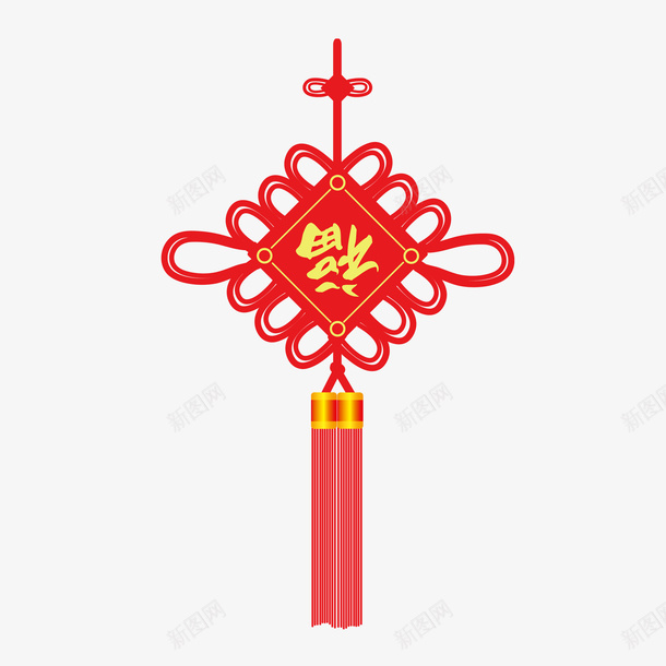 喜庆新年春节中国结中国结ai免抠素材_88icon https://88icon.com 中国结 同心结 喜 庆新 春节