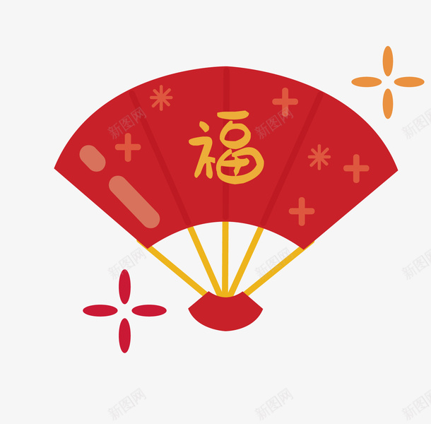 春节素材免扣透明元素扇子png免抠素材_88icon https://88icon.com 元宝 元素 免扣透明 凉扇 扇柄 春节 春节ps素材 素材 红包 鞭炮