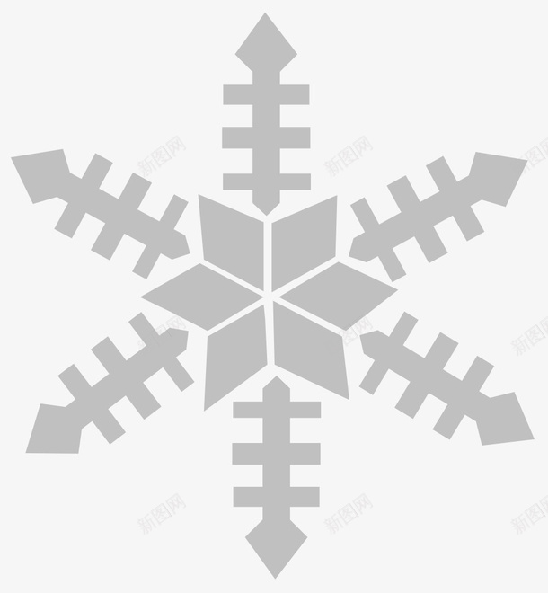 一片雪花六角形png免抠素材_88icon https://88icon.com 雪花 冬季 雪片 六角