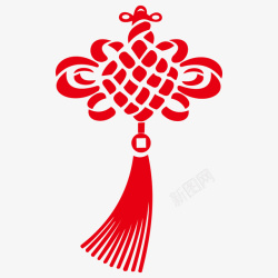 春节元素新年传统文化中国结素材