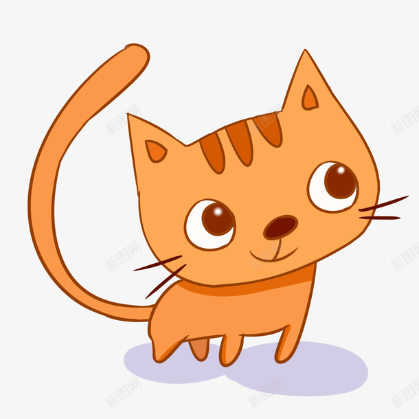 卡通可爱小红猫png免抠素材_88icon https://88icon.com 优雅猫 卡通 宠物 手绘 猫