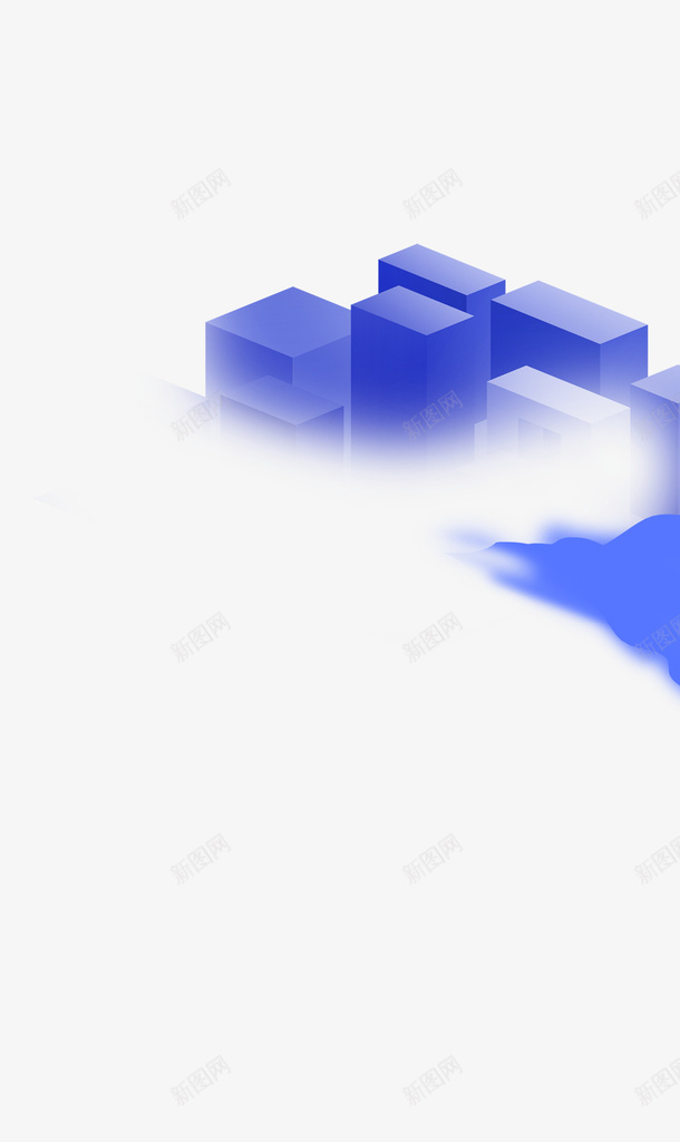 渐变建筑模型png免抠素材_88icon https://88icon.com 渐变 建筑 模型 几何