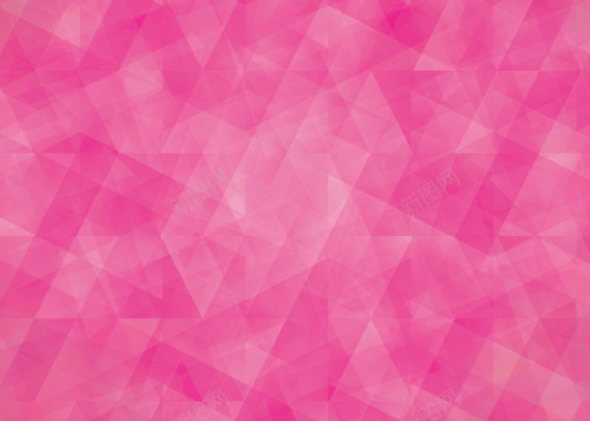 小粉色多边形晶体高清图片背景