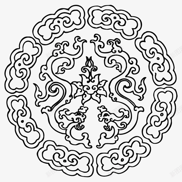 花纹圆形传统图案ai免抠素材_88icon https://88icon.com AI格式 AI符号 中国传统 传统图案 古典花纹 圆形 花纹