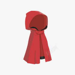 红色披风斗篷素材