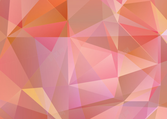 淡粉红色的多边形晶体高清背景图背景