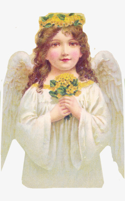 可爱复古小天使儿童人物素材素材