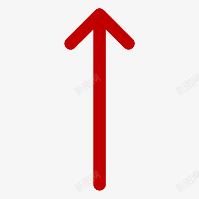 红色的箭头png免抠素材_88icon https://88icon.com 上面 动漫图标 微信箭头 方向 箭头 红色
