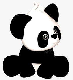 一只可爱的大熊猫素材