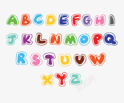 字母几何字母图标元素集合高清图片
