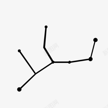 处女座手绘星座处女座星座猎户座图标