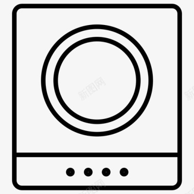 洗衣机洗衣机食物图标