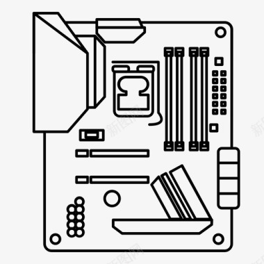 游戏主板主板组件电脑图标