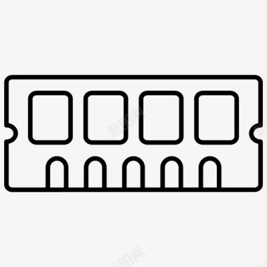 密集的芯片内存芯片计算机图标