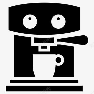 咖啡机免抠图片咖啡机咖啡因烹饪图标