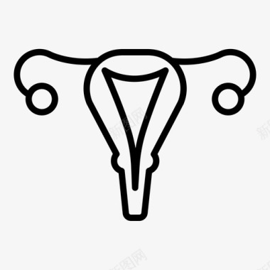 女性生殖皿月经卵巢生殖图标