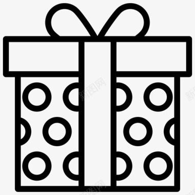 礼品盒礼物包装礼品图标