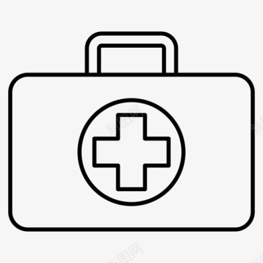 医疗援助医疗箱援助紧急情况图标