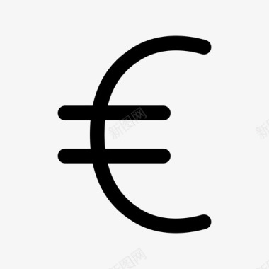 火焰欧元图标欧元货币符号图标