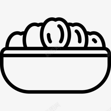 大枣碗禁食食物图标