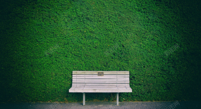 General 3000x1638 bench green minimalism海报背景背景