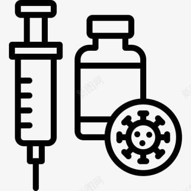 心里治疗疫苗冠状病毒药物图标