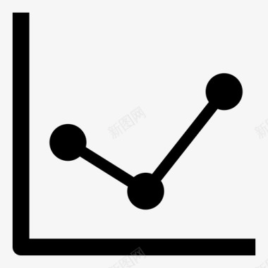 两项对比图表线形图分析图表图标