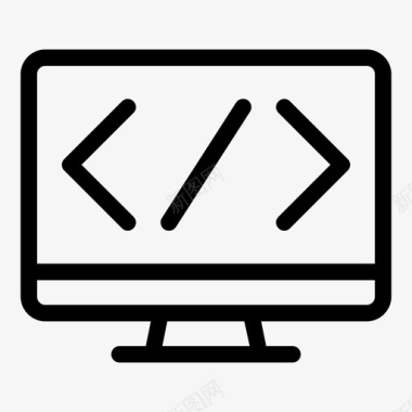 编码语言编码计算机显示器计算机屏幕图标