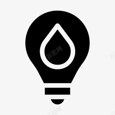 电灯泡灯生态电图标