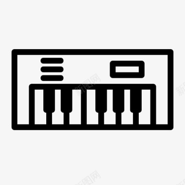 钢琴矢量图钢琴乐器键盘图标