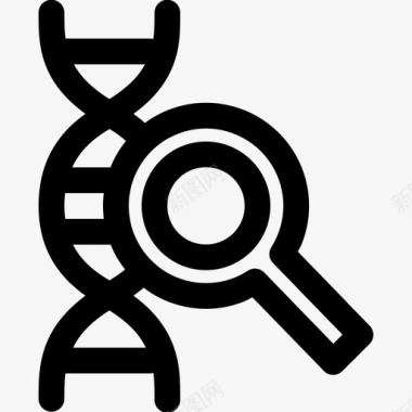 找到找到dna基因研究图标