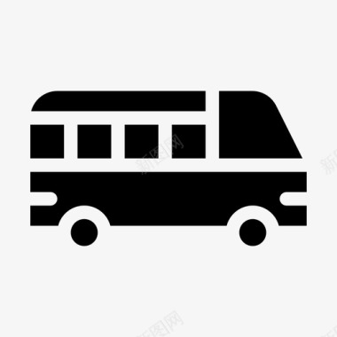 公交车汽车公共交通图标